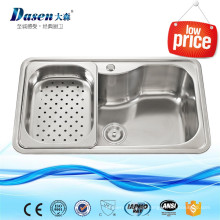 Indonesien kleine Küchengeräte Emaille Steel Kitchen Sink mit Sieb